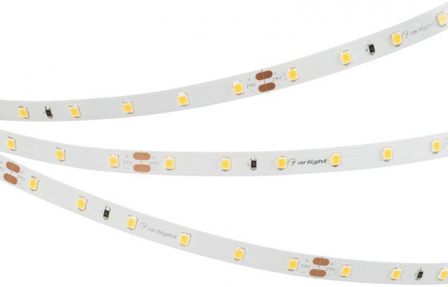 Лента светодиодная RT-A60-8mm 24В White 6000К 2835 4.8Вт/м IP20 открыт. (уп.5м) Arlight 011504(2)