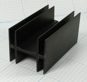 Охладитель (радиатор охлаждения) 100x 55x 50, тип G01, аллюминий, BLA053-100, черный
