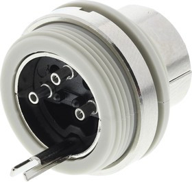 930296517 MASEI 3100, MASEI 3 Pole Din Plug, DIN 41524, 4A, 34 V ac/dc IP30, Screw Lock, Male, Panel Mount