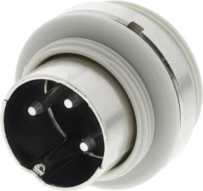 930296517 MASEI 3100, MASEI 3 Pole Din Plug, DIN 41524, 4A, 34 V ac/dc IP30, Screw Lock, Male, Panel Mount