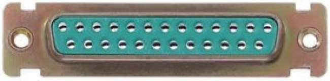 DBMAME25S, D-Sub Standard Connectors DSUB 25F CRIMP E G50 ZINC