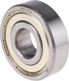 6303-2Z/C3 Single Row Deep Groove Ball Bearing- Both Sides Shielded 17mm I.D, 47mm O.D
