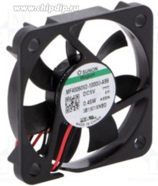 MF40060V2-1000U-A99, DC Fans Axial Fan, 40x40x6mm, 5VDC, Vapo, Wire, Auto Restart, MagLev Motor, 201706-MP