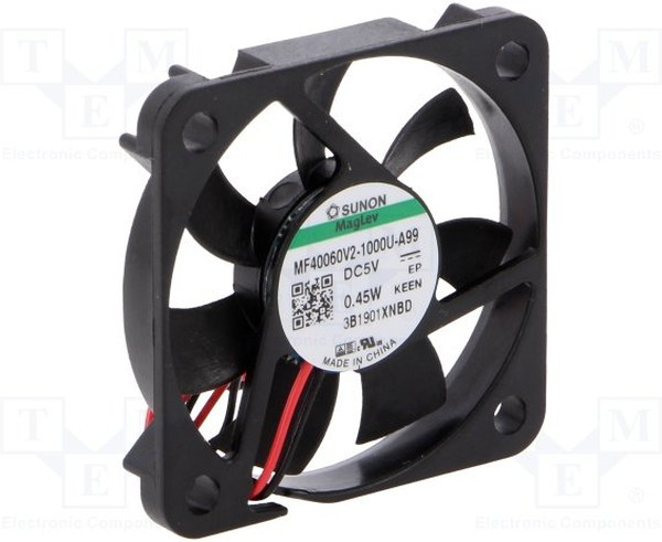 MF40060V2-1000U-A99, DC Fans Axial Fan, 40x40x6mm, 5VDC, Vapo, Wire, Auto Restart, MagLev Motor, 201706-MP