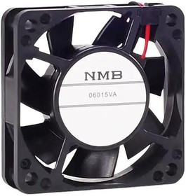 06015VA-12P-AT-00, DC Fans DC Tubeaxial Fan, 60x60x15mm, 12VDC, 19.4CFM, Rib Mount, 3 Wire, Tachometer