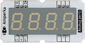 Troyka-Quad Display V2 Yellow, Четырёхразрядный индикатор для Arduino проектов