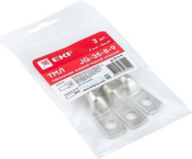 Силовой наконечник EKF, PROxima JG-35-8-9 (3шт) медный, луженый jg-35-8-9r