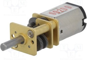 POLOLU-3080, Двигатель: DC, с редуктором, HPCB 6V, 6ВDC, 1,5А, Ось: D профиль