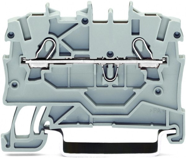 2000-1201, 2-пров. проходная клемма, 0,14 - 1(1,5) мм2, Ex e II, серая 2000-1201, 2-пров. проходная клемма, 0,14 - 1(1,5) мм2, Ex e II, серая