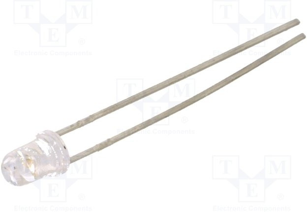 LTL1CHTBK4, LED; 3mm; blue; 240?1900mcd; 30°; Front: convex; 3.5?3.8V