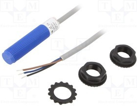 E55CAL12T111, Датчик: индуктивный; Конф.выхода: PNP / NO; 0-2мм; 10-30ВDC; М12