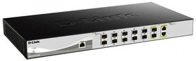 D-Link DXS-1210-12SC/B1A PROJ Настраиваемый L2+ коммутатор с 10 портами 10GBase-X SFP+ и 2 комбо-портами 10GBase-T/SFP+