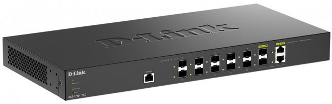 D-Link DXS-1210-12SC/B1A PROJ Настраиваемый L2+ коммутатор с 10 портами 10GBase-X SFP+ и 2 комбо-портами 10GBase-T/SFP+ D-Link DXS-1210-12SC/B1A PROJ Настраиваемый L2+ коммутатор с 10 портами 10GBase-X SFP+ и 2 комбо-портами 10GBase-T/SFP+