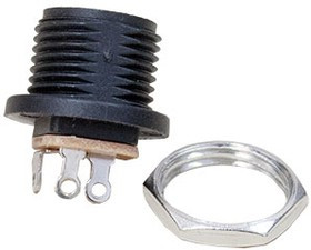 L-KLS1-DC-022A-2.5, штыревой 2.5мм (П) на блок / DJK-03B (разъем + гайка) (L-KLS1-DC-022A-2.5)