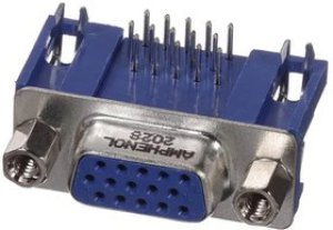 L77HDE15SD1CH4FVGA, D-Sub High Density Connectors D SUB R/A