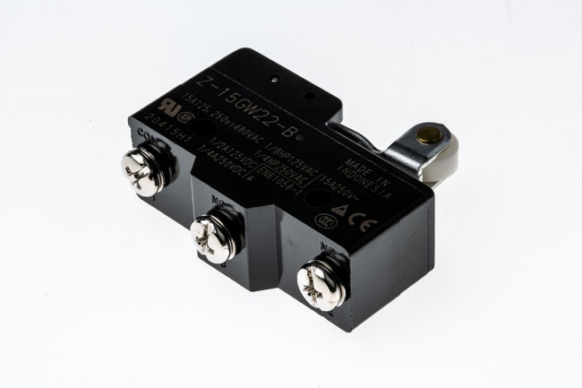 Z-15GW22-B, Roller Lever Limit Switch, NO/NC, IP00, SPDT, 500V ac Max, 15A Max Z-15GW22-B, Roller Lever Limit Switch, NO/NC, IP00, SPDT, 500V ac Max, 15A Max