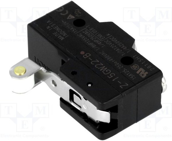 Z-15GW22-B, Roller Lever Limit Switch, NO/NC, IP00, SPDT, 500V ac Max, 15A Max Z-15GW22-B, Roller Lever Limit Switch, NO/NC, IP00, SPDT, 500V ac Max, 15A Max