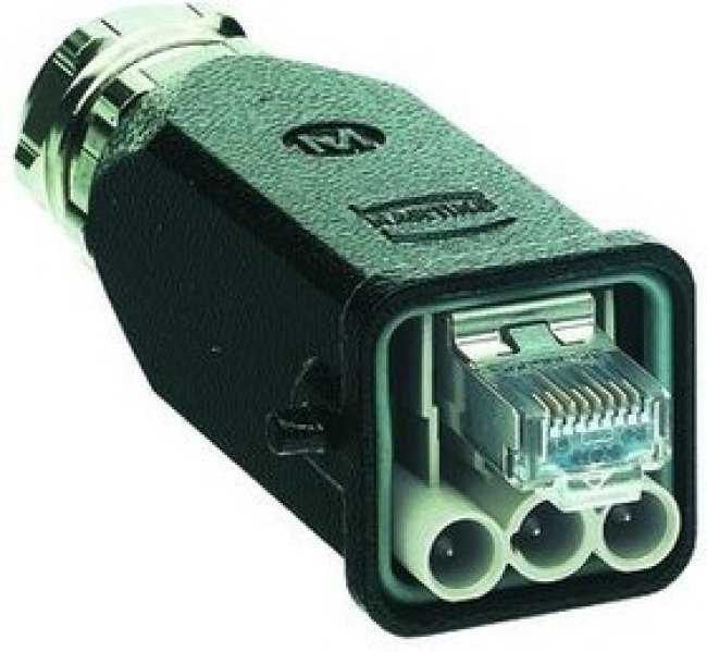 09573080500000, Modular Connectors / Ethernet Connectors HAN 3A RJ45 HYBRID PLUG AC 09573080500000, Modular Connectors / Ethernet Connectors HAN 3A RJ45 HYBRID PLUG AC