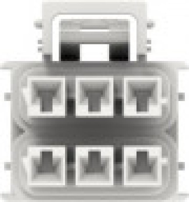 1-2336229-6, Housing, 6 Way, 15A, Power Versa-Lock 5.0, 600 V ac