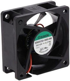 EE60251S3-1000U-999, Вентилятор осевой, 12В DC, 60x60х25мм, подшипник скольжения, 27,1куб.м/ч 16,7дБА EE60251S3-1000U-999, Вентилятор осевой, 12В DC, 60x60х25мм, подшипник скольжения, 27,1куб.м/ч 16,7дБА