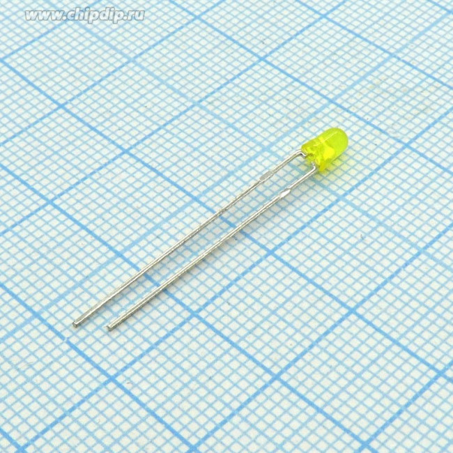 L-7104YD, LED; 3mm; yellow; 8?15mcd; 50°; Front: convex; 1.95?2.4V L-7104YD, LED; 3mm; yellow; 8?15mcd; 50°; Front: convex; 1.95?2.4V