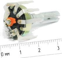 Резистор переменный поворотный 10к\B\17мм\ KC6x25\F-17SPD; №4634 РПвр 10к\B\17мм\ KC6x25\F-17SPD\