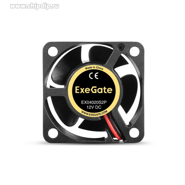 EX294955RUS, Вентилятор 12В DC ExeGate EX04020S2P (40x40x20 мм, Sleeve bearing (подшипник скольжения), 2pin (разъем 2.54), 6500RPM, 28dBA) EX294955RUS, Вентилятор 12В DC ExeGate EX04020S2P (40x40x20 мм, Sleeve bearing (подшипник скольжения), 2pin (разъем 2.54), 6500RPM, 28dBA)