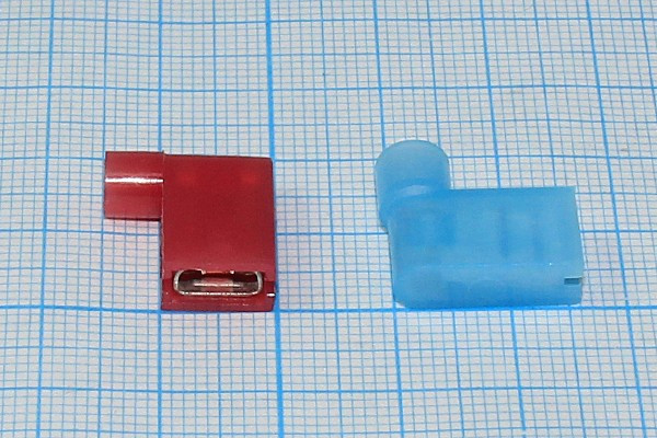 Клемма гнездо 6,4x0,8, 0,4, S0,5-1,0, Cu луженая, угловая, нейлон ; Q-9406 клемма гн 6,4x0,8\0,4\S0,5-1,0\Cu луж\угл\нейлон к