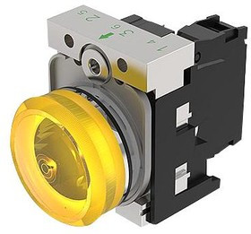 45-1T00.20G6.000.100, PANEL INDICATOR, YELLOW, 24VAC/DC