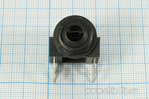 Гнездо Audio Jack стерео 6.3мм на плату; №2060 гн 6,3стерео\6P\плат М12\\ON-OFF\