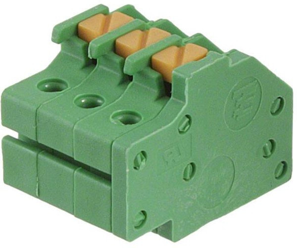 1986716-3, Pluggable Terminal Blocks SPRING TYP FLUSH MNT PLUG, 3.5MM 3POS