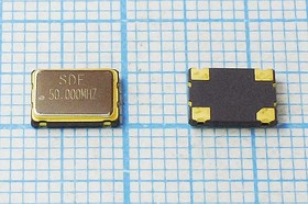 Кварцевый генератор 50000, SMD07050C4, 3,3В, SOC7, T/CM