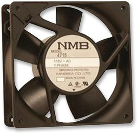 4715FS-12T-B50-D00, AC Axial Fan, серия 4715FS, 115V, Square, 119 мм, 38 мм, Качения, 110 фут³/мин