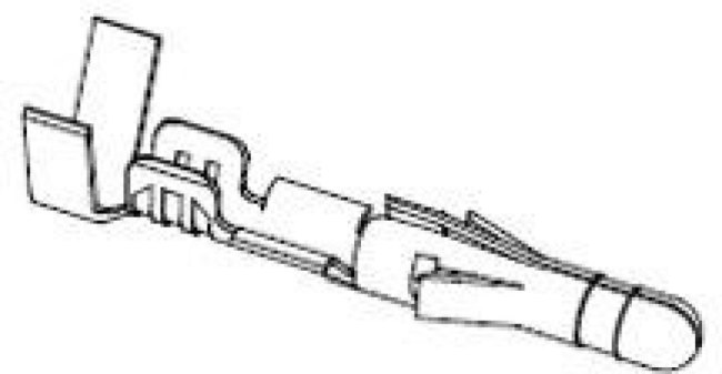 MX-02-09-2118, Контакт, "папа", луженые, 22AWG-18AWG, Standard .093", обжим MX-02-09-2118, Контакт, "папа", луженые, 22AWG-18AWG, Standard .093", обжим