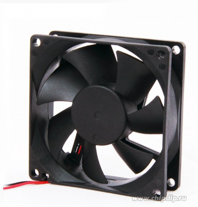 EC8025A2HBL, Вентилятор 220В, 80х80х25мм , подш. качения, 2200 об/мин