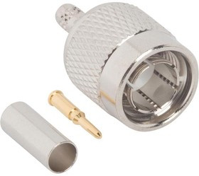 122457, RF Connectors / Coaxial Connectors TNC ST CRIMP PLUG B8218 180/195U