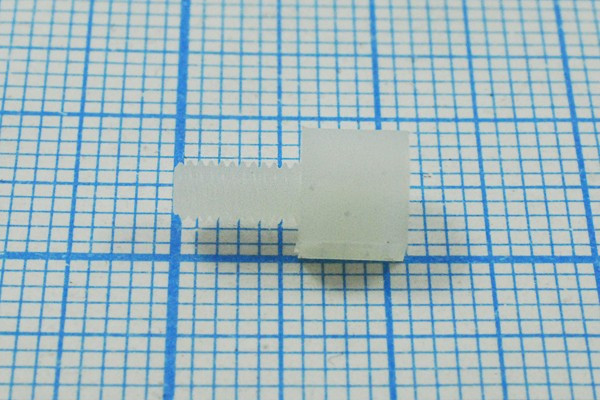 Стойка длинной L15,0мм, М3x6-М3, диаметр 5мм, пластик, TP-15; Q-4900 стойка L15,0\М3x6-М3\ S5\пл\\TP-15