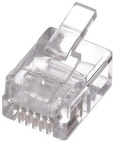 MP66RX-1000, Modular Connectors / Ethernet Connectors 6P6C STRANDED ROUND