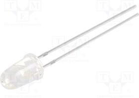 N0B63L21, LED; 5mm; blue; 6000?10000mcd; 10°; Front: convex; 2.8?3.6V; 60mW