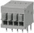 TBL009-254-04GY-2GY, Fixed Terminal Blocks Terminal block, screwless, 2.54, Horizontal, 4, Gray w Gray Button