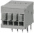 TBL009-254-04GY-2GY, Fixed Terminal Blocks Terminal block, screwless, 2.54, Horizontal, 4, Gray w Gray Button