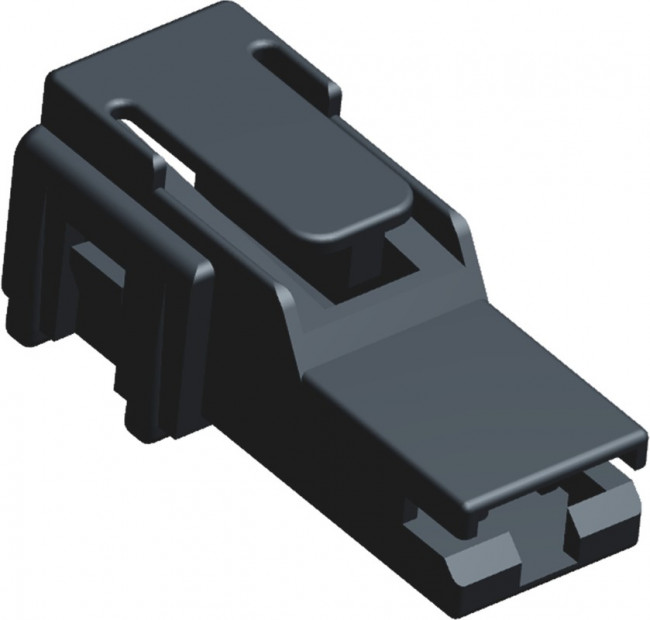 520961-1, Conn Housing RCP 1 POS Crimp ST Cable Mount Black Package 520961-1, Conn Housing RCP 1 POS Crimp ST Cable Mount Black Package