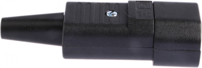 4732.0000, Разъем питания AC, вилка, "папа", 10А, 250В AC, IEC 60320, C14 (E)