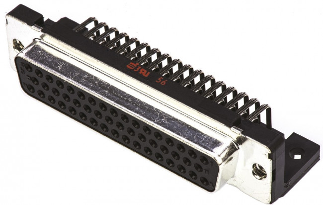 09 66 512 7601, Разъем D Sub, угловой, Standard, Гнездо, Серия D Sub Connectors, 50 контакт(-ов), DD, Пайка