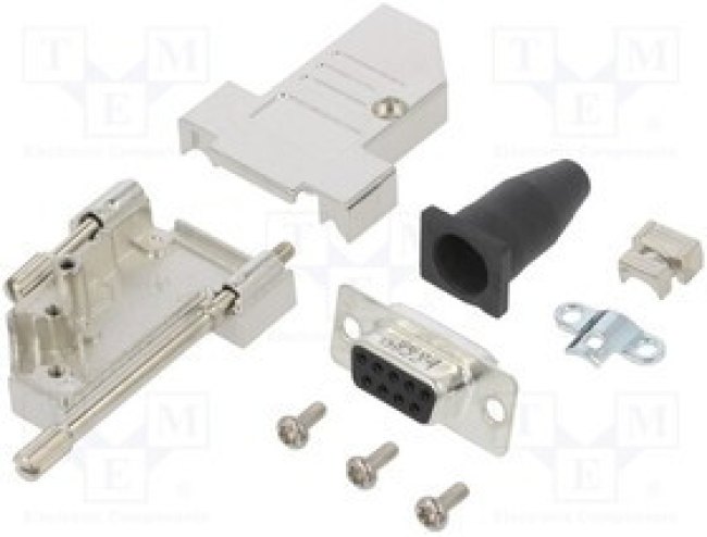 DTSL-RGLJSS-09FSSL, Разъем D-Sub; PIN: 9; "мама"; угловой 45°; пайка; на провод; gold flash DTSL-RGLJSS-09FSSL, Разъем D-Sub; PIN: 9; "мама"; угловой 45°; пайка; на провод; gold flash