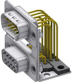 DPB09PN70/09SN70-S/2, D-Sub Dual Connector, DE-9, 5A