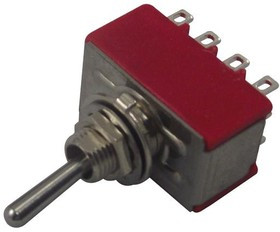 1M41T1B5M1QE, Рычажный переключатель, Вкл.-Вкл., 4PDT, Без Подсветки, Серия 1M41, Панель, 5 А