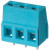 TB004-508-03BE, Fixed Terminal Blocks Terminal block, screw type, 5.08 , horizontal, 3 poles, CUI Blue, slotted screw, PCB mount