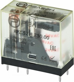 RP2.52.8.230.00, Реле 2 пер. 230VAC, 5A/ 250VAC RP2.52.8.230.00, Реле 2 пер. 230VAC, 5A/ 250VAC