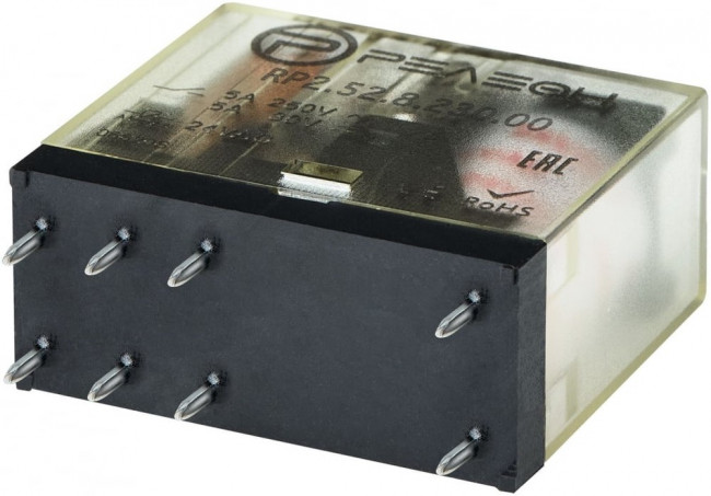 RP2.52.8.230.00, Реле 2 пер. 230VAC, 5A/ 250VAC RP2.52.8.230.00, Реле 2 пер. 230VAC, 5A/ 250VAC
